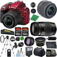 Nikon D3300 24.2 MP CMOS Digital SLR, NIKKOR 18-55mm f/3.5-5.6 Auto Focus-S DX VR, Tamron 70-300mm DI LD Zoom,...