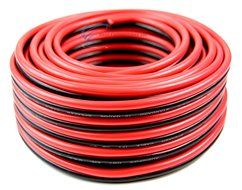 50' AUDIOPIPE 10 GA GAUGE RED BLACK ZIP WIRE SPEAKER CABLE COPPER CLAD CAR AUDIO STEREO #10-50RB N2