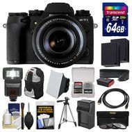 Fujifilm X-T1 Weather Resistant Digital Camera &amp; 18-135mm XF Lens with 64GB Card + Case + Flash + Batteries &amp;... N3