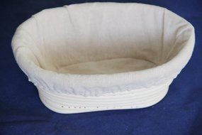 BetterJonny - 8" Oval Banneton Brotform Bread Dough Proofing Rattan Basket &amp; Liner Combo USA Delivery N3