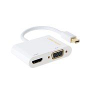 Mini DP to HDMI VGA Adapter, 2-in-1 (Two-In-One) Mini DisplayPort (Thunderbolt compatible) to HDMI/VGA converter... N45