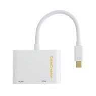 Mini DP to HDMI VGA Adapter, 2-in-1 (Two-In-One) Mini DisplayPort (Thunderbolt compatible) to HDMI/VGA converter... N46