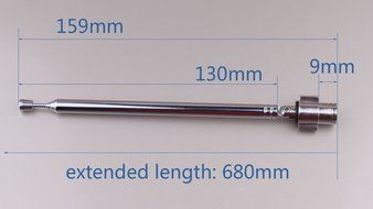 Push on Male F Type Coaxial Coax Telescopic FM Antenna for Home Theater AV A/V Receiver and the earlier Bose Radios... N5