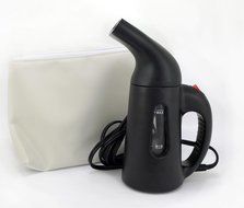 Steam-2-Go Handheld Travel Fabric Steamer (w/ Travel Pouch) - Black N3