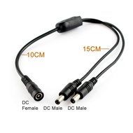 HitCar 1 to 2 Power Adapter Splitter Cable 12V 24V DC for CCTV Parking Camera Car Monitor N8
