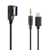 TurnRaise AMI Music Interface to 3.5mm Jack Audio Aux MP3 Adapter Cable for Audi A3/A4/A5/A6/A8/Q5/Q7 for iPhone...