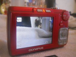 Olympus FE-310 Red 8.0 Mp Digital Camera N3