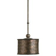 Currey and Company 9054 Veneta 1-Light Pendant, Old Iron and Cupertino Finish by Currey and Company