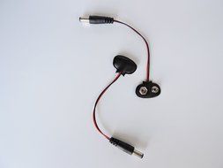AspenTek 2.1 X 5.5mm Male Dc Plug to 9V Battery Clip Snap Accessories For Arduino(10 pieces packed) N4