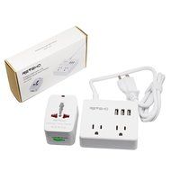 Power Strip for Travel, Reyeho 2 AC Outlet with 3 USB Travel Charging Station Smart Ports for iPhone, Laptop,... N9