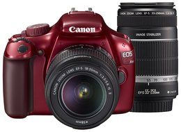 Canon Digital SLR Camera EOS Kiss X50 with EF-S18-55mm IS II Lens Kit (Black) - International Version (No Warranty) N5