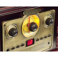 PYLE-HOME PVNP4CD Vintage Phonograph Horn Turntable with CD, Cassette, AM/FM, Aux-In and USB-to-PC Recording N6