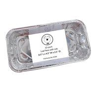 DOBI Loaf Pans - Disposable Aluminum Foil 2Lb Bread Pans, Standard Size - 8.5 X 4.5 X 2.5 Inches, Pack of 30.... N15