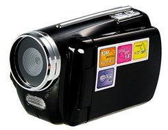 DV139 1.8 Inch TFT Screen 12.0MP Mini HD DV Digital Video Camera 4X Digital Zoom with Microphone (Black) N2