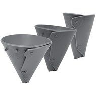 New STARFRIT 080318-006-0000 Silicone Adjustable Funnel (Gray)