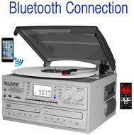 Boytone BT-29W, Bluetooth Dual CD Player and Recorder CD2 to CD1, AM/FM Radio Turntable Record Player 2 Built-in... N5