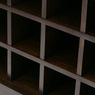 Simpli Home Carlton Medium Storage Cabinet, Dark Tobacco Brown N13