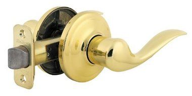 Kwikset 97200-698 Tustin Hall/Closet Lever, Polished Brass by Kwikset
