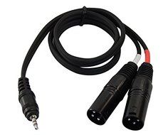 Sendt 3 foot 3.5mm Male to Dual XLR Male Cable N2