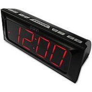 ONN DIGITAL AM/FM ALARM CLOCK RADIO LARGE 1.8 INCH RED LED DISPLAY