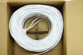Five Star Cable 16 AWG 2C Bare Copper Speaker Cable, 500 Feet (152.4 Meters) - White N3