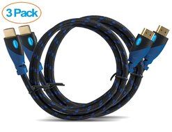 Aurum Ultra Series - High Speed HDMI Cable with Ethernet - 3 Pack 1.5 FT - Supports 3D &amp; Audio Return Channel... N2