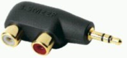 Audioquest - 3.5mm Mini-Plug-to-2-RCA Adapter (Hard)
