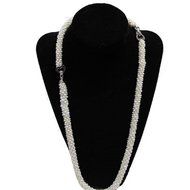 Elegant Real Freshwater Pearl Sweater Chain Set Two Way Set (A00193) N2