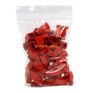 Cmple - RJ-45 Color Coded Strain Relief Boots - BLACK (50pcs) N12