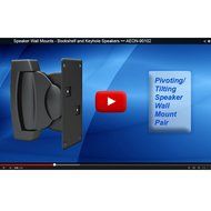 Heavy Duty Speaker Wall Mount - For Bookshelf, Large or Small Speakers N3