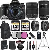 Canon EOS T6s DSLR Camera + Canon EF-S 18-135mm f/3.5-5.6 IS USM Lens + Canon EF-S 55-250mm f/4-5.6 IS STM Lens...