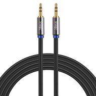 Starise Aux Cable 90 Degree 10 Feet - 3.5mm Male to Male Right Angle Stereo Audio Cable - Black N28