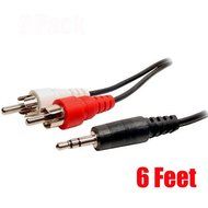 iMBAPrice&reg; 50 Feet 3.5mm Stereo Male to Two RCA Male Splitter Cable N6