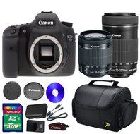 Deluxe Kit For 7D DSLR Camera +18-55mm IS STM Lens +EF-S 55-250mm f/4-5.6 IS STM Lens + 32 GB SDHC Memory Card...