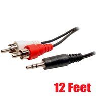 iMBAPrice&reg; 50 Feet 3.5mm Stereo Male to Two RCA Male Splitter Cable N7