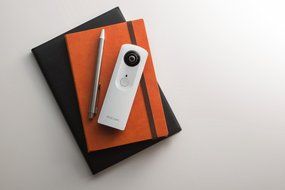 RICOH digital camera RICOH THETA m15 yellow 360 &Acirc;&deg; all the celestial sphere image shooting device 0910702 N3