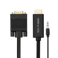 A-tech Ahdvgsy30-bk Is a 10ft Hdmi Male to VGA Male Converter Adapter Video Cable.this Hdmi to Vga Cable Often... N6