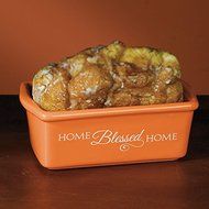 Abbey Press "Blooming Blessings" Mini Loaf Pans, 6 by 3.5 by 2.25", Orange N2