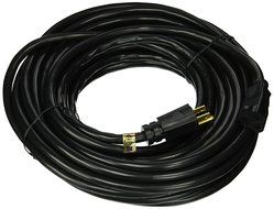 Monoprice 105305 50-Feet 12AWG Power Extension Cord Cable, Black
