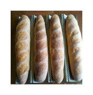 Non-stick 4 Baguette Perforated French Loaf French Bread Pan TOP SELLING ITEM N4