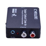 Cyelee Digital to Analog Audio Converter,Volume control,Optical Coaxial Input Switching,192kHz/24bit,RCA L/R 3.5mm... N10