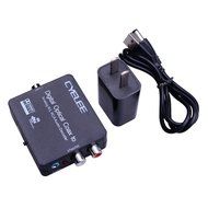 Cyelee Digital to Analog Audio Converter,Volume control,Optical Coaxial Input Switching,192kHz/24bit,RCA L/R 3.5mm... N11