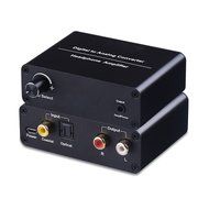 Cyelee Digital to Analog Audio Converter,Volume control,Optical Coaxial Input Switching,192kHz/24bit,RCA L/R 3.5mm... N12
