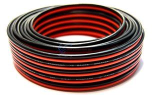 50' Feet 12 Gauge Red Black Stranded 2 Conductor Speaker Wire Car Home Audio N2