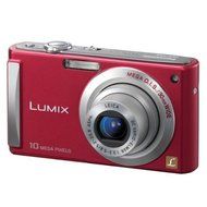 Panasonic Lumix DMC-FS20R 10MP Digital Camera with 4x Wide Angle MEGA Optical Image Stabilized Zoom (Red)