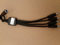 Zmodo 4 Camera A/V Cables + Power Kit (4 x W-VP1018 + 1 x PAC-1-4 + 1 x TS-A018-120015A8) N2