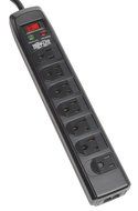 Tripp Lite 7 Right Angle Outlet Surge Protector Power Strip, 6ft Cord Right Angle Plug, Tel/Modem, &amp; $50K INSURANCE... N2