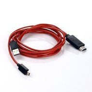 Bosmix 6.5 Feet 11 Pin Mircro USB (MHL) to HDMI adapter cable 1080P HDTV for Samsung Galaxy S3/S4/S5, Note 2/3... N6