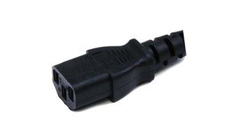 C&amp;E 3 PCS, Power Cord Cable w/ 3 Conductor 14AWG PC Power Connector Socket (C13/5-15P) Black 1 Feet, CNE591452 N9