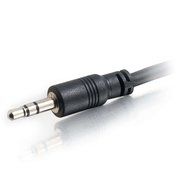 C2G / Cables To Go 40108 3.5mm Stereo Audio Cable With Low Profile Connectors M/M, In-Wall CMG-Rated (35 Feet) N2